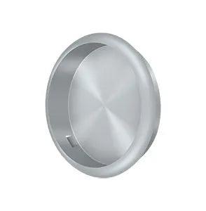 Deltana 2 1/8" Round Flush Pull Brushed Chrome