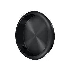 Deltana 2 1/8" Round Flush Pull Paint Black