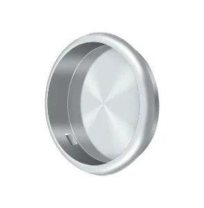 Deltana 2 1/8" Round Flush Pull Polished Chrome