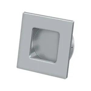Deltana 2 3/4" Square Heavy Duty Flush Pull Brushed Chrome