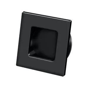 Deltana 2 3/4" Square Heavy Duty Flush Pull Paint Black