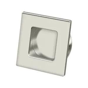 Deltana 2 3/4" Square Heavy Duty Flush Pull Polished Nickel