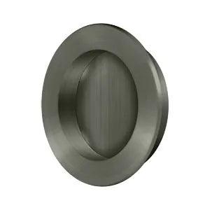 Deltana 2 3/8" Round Flush Pull Antique Nickel