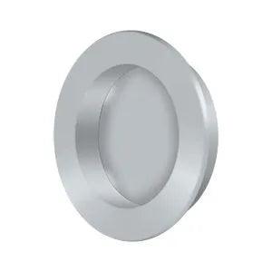 Deltana 2 3/8" Round Flush Pull Brushed Chrome