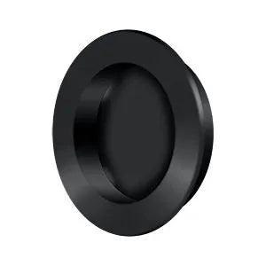 Deltana 2 3/8" Round Flush Pull Paint Black