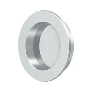 Deltana 2 3/8" Round Flush Pull Polished Chrome