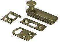 Deltana 2" Heavy Duty Concealed Screw Surface Bolt Antique Brass