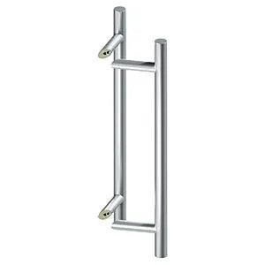 Deltana 24" Back-to-Back Round Offset Pulls in Satin Stainless Steel finish