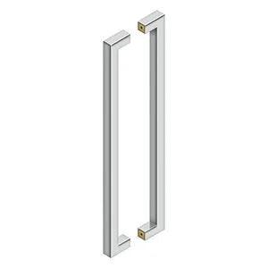 Deltana 24" CTC Back-to-Back Contemporary Pulls in Polished Stainless finish