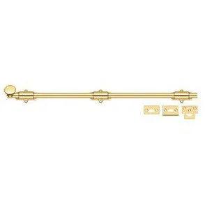 Deltana 24" Heavy Duty Surface Bolt in PVD Polished Brass finish