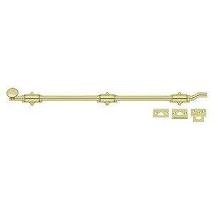 Deltana 26" Heavy Duty Offset Surface Bolt Polished Brass