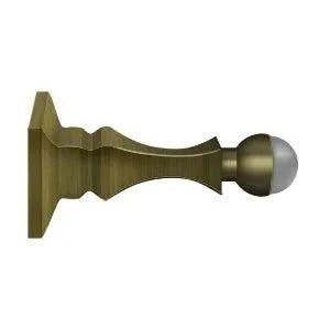 Deltana 3-1/2" Solid Brass Baseboard Door Bumper Antique Brass