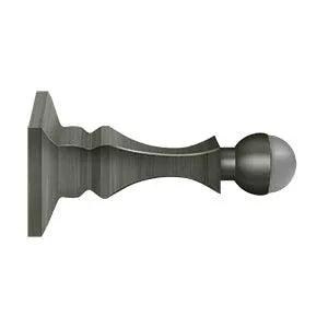 Deltana 3-1/2" Solid Brass Baseboard Door Bumper Antique Nickel