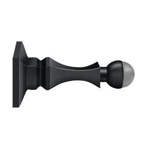Deltana 3-1/2" Solid Brass Baseboard Door Bumper Paint Black