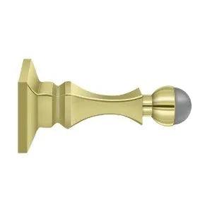 Deltana 3-1/2" Solid Brass Baseboard Door Bumper Polished Brass
