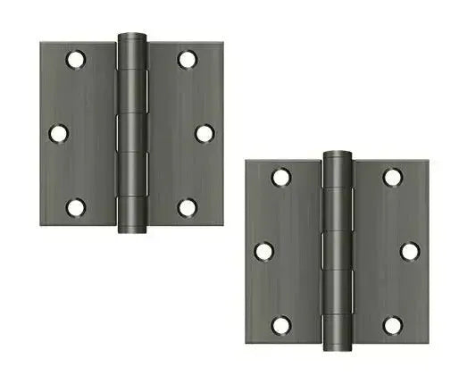 DeltanaDeltana 3-1/2" x 3-1/2" Square Corner Hinge, Heavy Duty in 