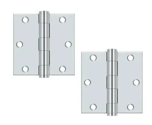 DeltanaDeltana 3-1/2" x 3-1/2" Square Corner Hinge, Heavy Duty in 