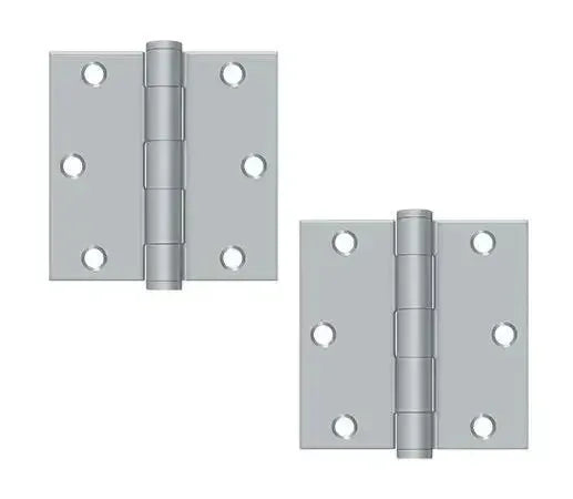 DeltanaDeltana 3-1/2" x 3-1/2" Square Corner Hinge, Heavy Duty in 