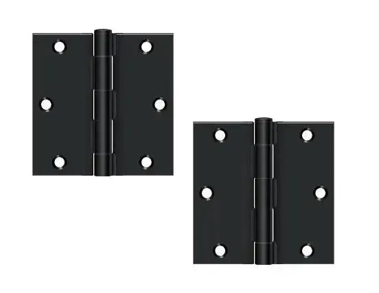 DeltanaDeltana 3-1/2" x 3-1/2" Square Corner Hinge, Residential in 