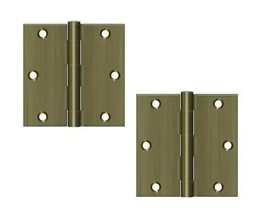 DeltanaDeltana 3-1/2" x 3-1/2" Square Corner Hinge, Residential in 