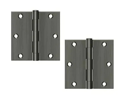 DeltanaDeltana 3-1/2" x 3-1/2" Square Corner Hinge, Residential in 