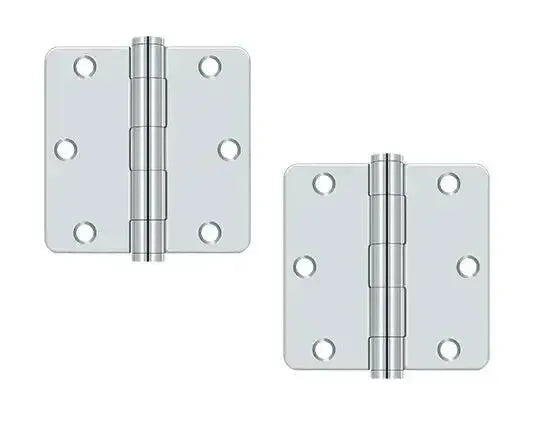 DeltanaDeltana 3-1/2" x 3-1/2" x 1/4" Radius Corner Hinge, Heavy Duty in 