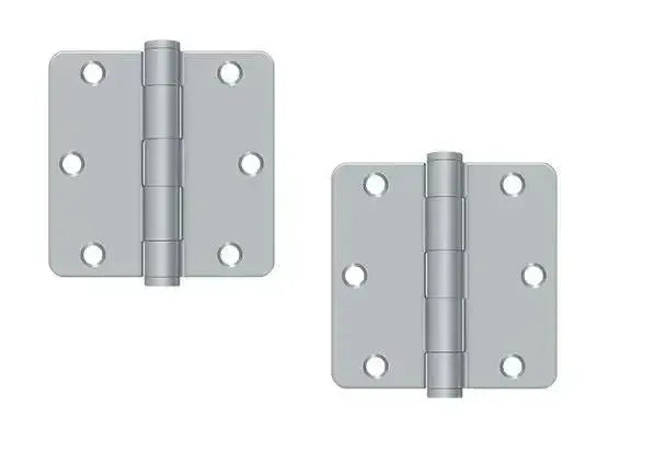 DeltanaDeltana 3-1/2" x 3-1/2" x 1/4" Radius Corner Hinge, Heavy Duty in 