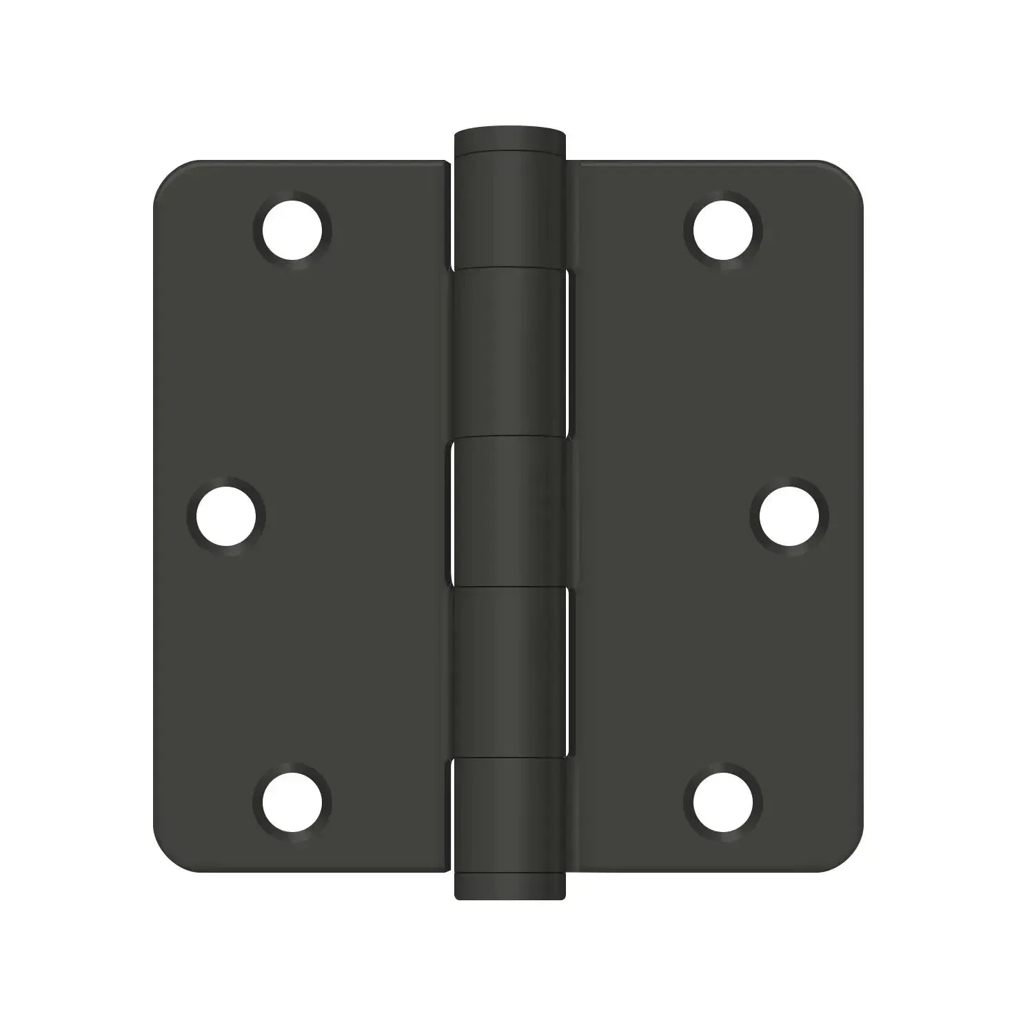 DeltanaDeltana 3-1/2" x 3-1/2" x 1/4" Radius Corner Hinge, Heavy Duty in 