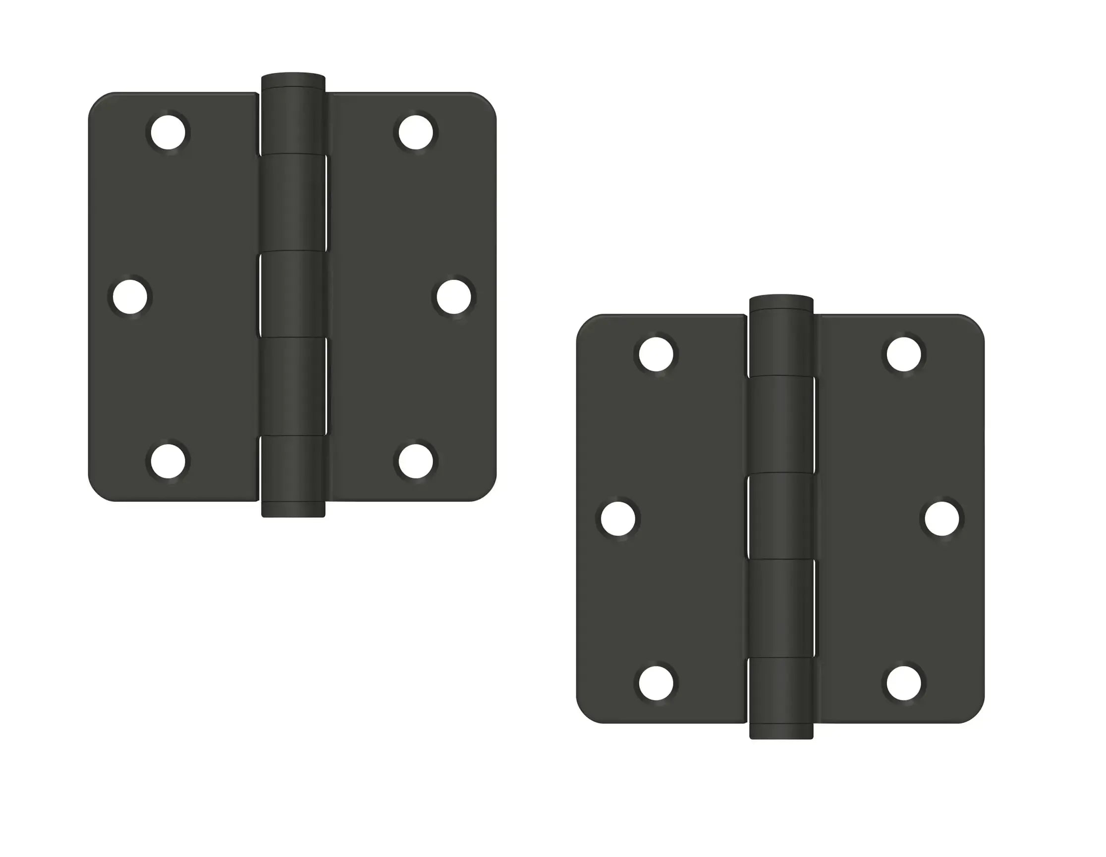 DeltanaDeltana 3-1/2" x 3-1/2" x 1/4" Radius Corner Hinge, Heavy Duty in 
