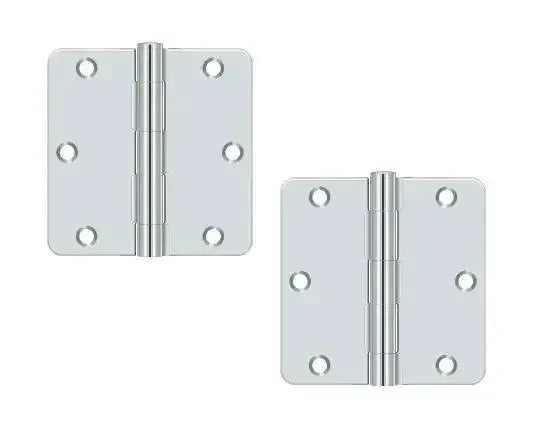 DeltanaDeltana 3-1/2" x 3-1/2" x 1/4" Radius Hinge, Residential in 
