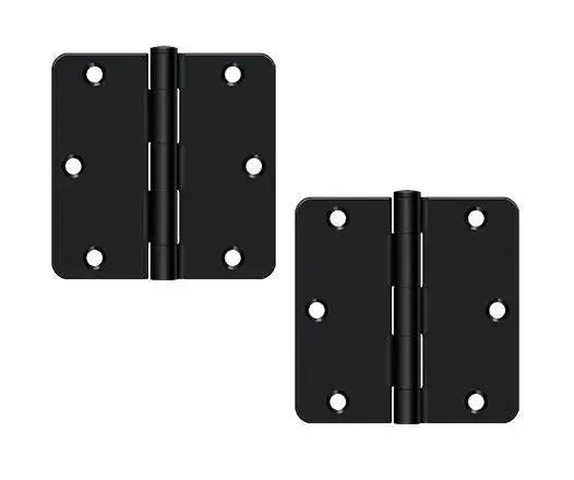 DeltanaDeltana 3-1/2" x 3-1/2" x 1/4" Radius Hinge, Residential in 