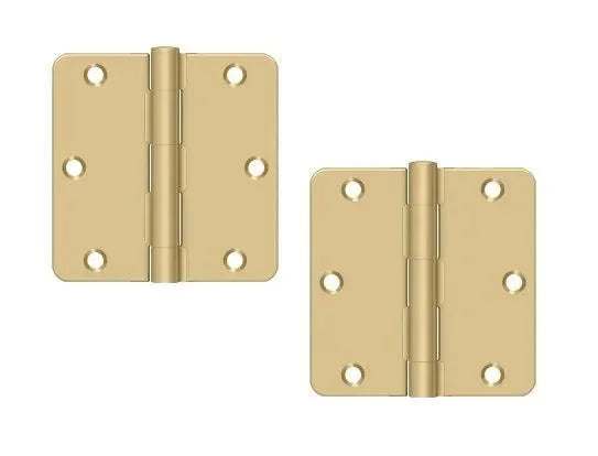 Deltana 3-1/2" x 3-1/2" x 1/4" Radius Hinge, Residential 