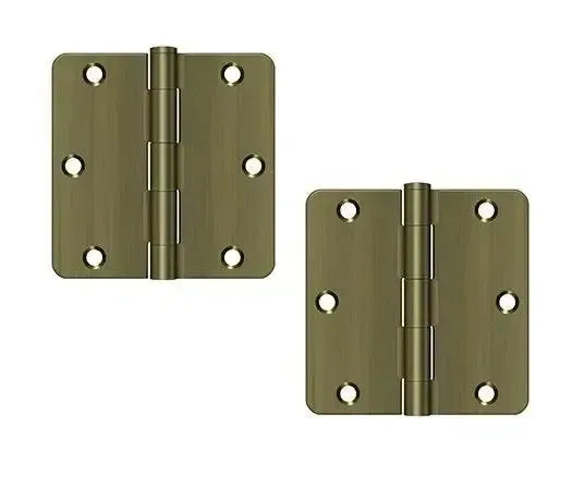DeltanaDeltana 3-1/2" x 3-1/2" x 1/4" Radius Hinge, Residential in 