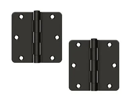 DeltanaDeltana 3-1/2" x 3-1/2" x 1/4" Radius Hinge, Residential in 
