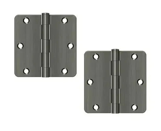 DeltanaDeltana 3-1/2" x 3-1/2" x 1/4" Radius Hinge, Residential in 