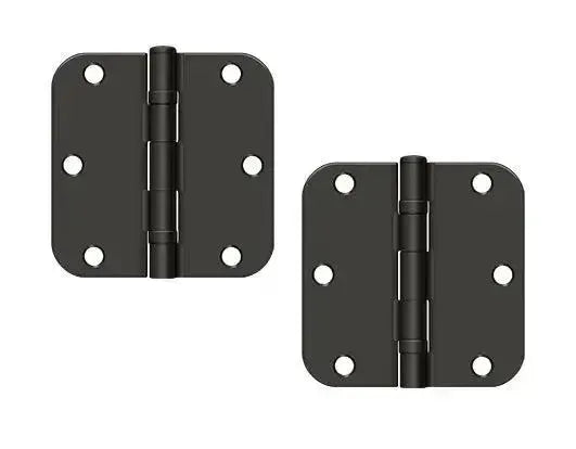 DeltanaDeltana 3-1/2" x 3-1/2" x 5/8" Radius Corner Ball Bearing Hinge, Residential in 