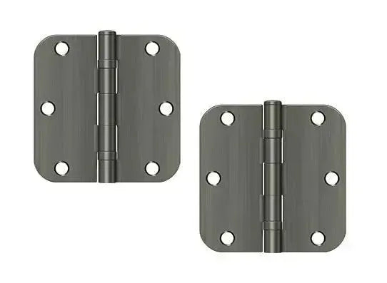DeltanaDeltana 3-1/2" x 3-1/2" x 5/8" Radius Corner Ball Bearing Hinge, Residential in 