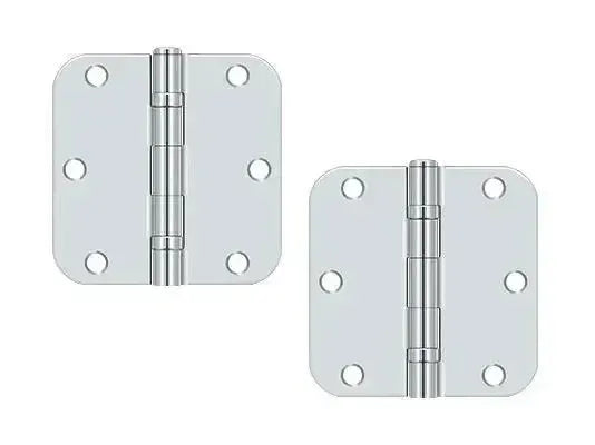 DeltanaDeltana 3-1/2" x 3-1/2" x 5/8" Radius Corner Ball Bearing Hinge, Residential in 