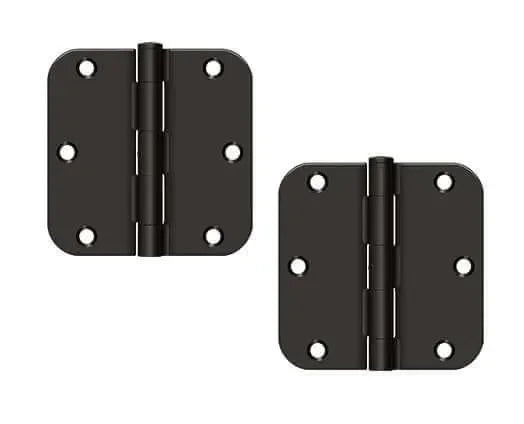 DeltanaDeltana 3-1/2" x 3-1/2" x 5/8" Radius Hinge, Residential in 