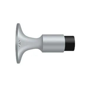 Deltana 3 5/8" Wall Mount Bumper Brushed Chrome