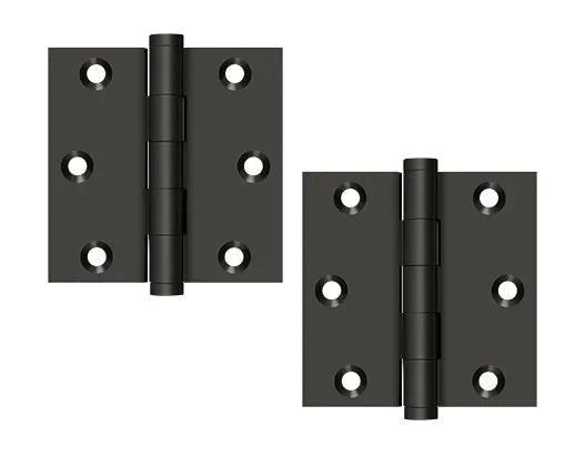 Deltana 3" x 3" Square Corner Hinge Oil Rubbed Bronze