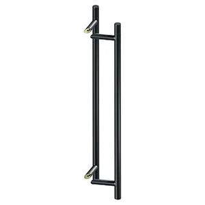 Deltana 36" Back-to-Back Round Offset Pulls in Flat Black finish