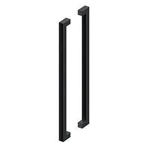Deltana 36" CTC Back-to-Back Extra Large Contemporary Pulls in Flat Black finish
