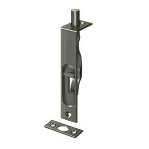 Deltana 4" Flush Bolt in Antique Nickel finish