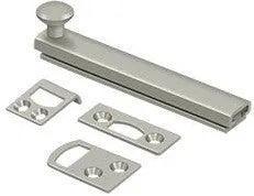Deltana 4" Heavy Duty Concealed Scew Surface Bolt Brushed Nickel
