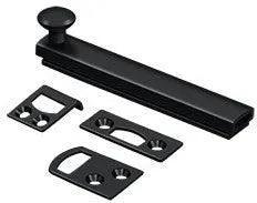 Deltana 4" Heavy Duty Concealed Scew Surface Bolt Paint Black