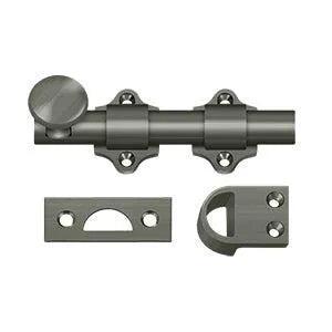 Deltana 4" Heavy Duty Dutch Door Bolt in Pewter finish