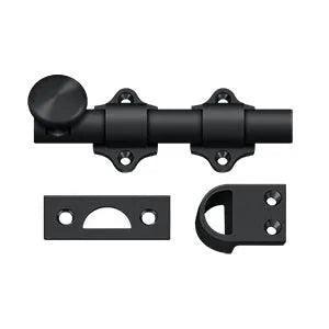 Deltana 4" Heavy Duty Dutch Door Bolt in Flat Black finish