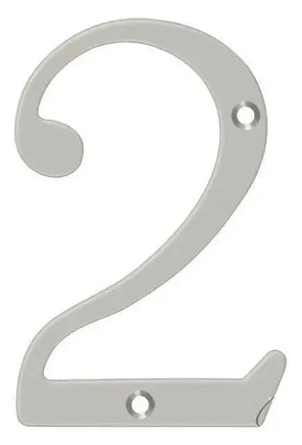 DeltanaDeltana 4" House Number, Solid Brass, No. 2 in 