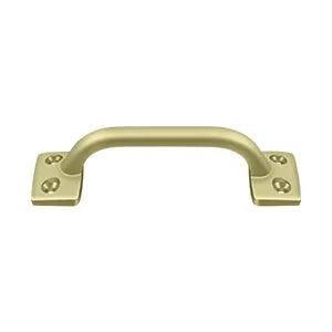 Deltana 4" Overall Pull in Unlacquered Brass finish